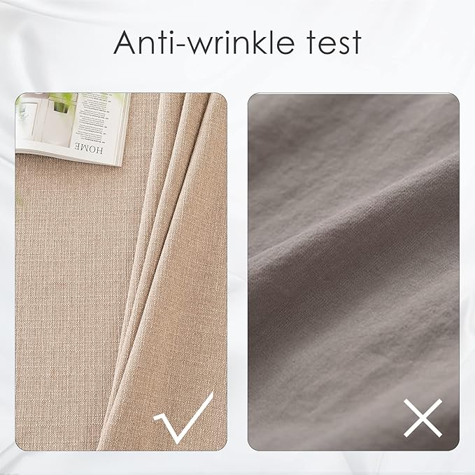 BALCONY & FALCON Square Tablecloth Washable Wrinkle Resistant and Water Proof Table Cloth Decorative Linen Fabric Tablecloths for Dining Party Kitchen Wedding Outdoor Use (Beige, 70x70)