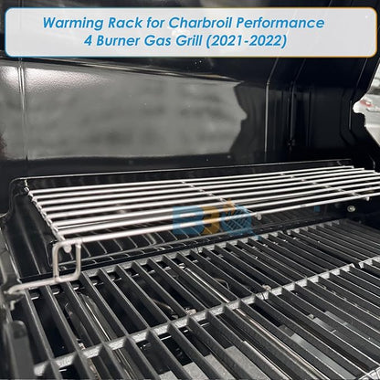 Warming Rack Grill Parts for Charbroil Performance 4 Burner 463352521 463354021 463365021 463365522, G428-0002-W1 Grill Swing Away Grid for Charbroil Grill Replacement Parts