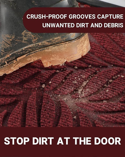 Yimobra 60x36 Large Door Mat Outdoor Indoor, All-Season Waterproof Door Mat Outside Entrance, All-Weather Non-Slip Outside Doormat for Garage Patio Entryway, Red