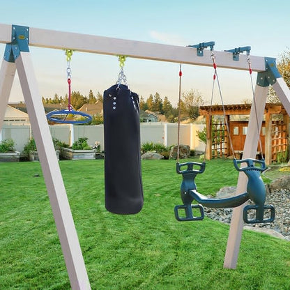 BETOOLL Swing Hangers Heavy Duty Porch Swing Hanging Kit for Ceiling Mounts Playground Tree Swing Hanger Indoor Outdoor Swingset Hardware Brackets Hooks 2400lb Yoga Hammock Accessories Yellow 2PCS
