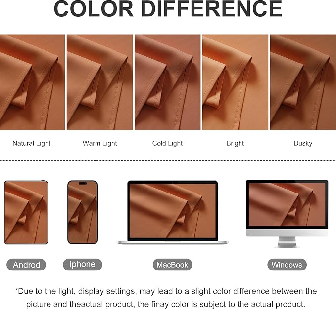 RYB HOME Outdoor Curtains for Patio Deck, Waterproof & Block Sunlight | Thermal - Image 8