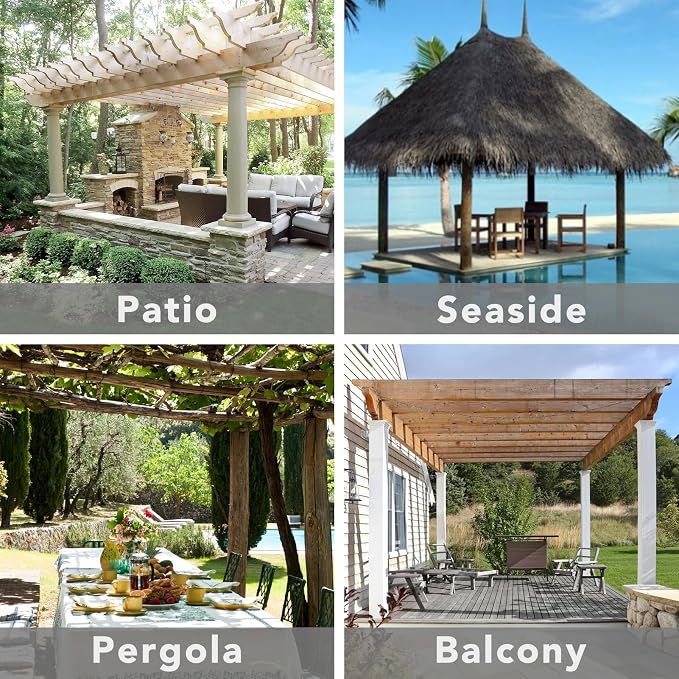 Easy-Going Outdoor Patio Curtains 2 Panels, 54x120 inch, Sky Blue | Privacy - Image 7