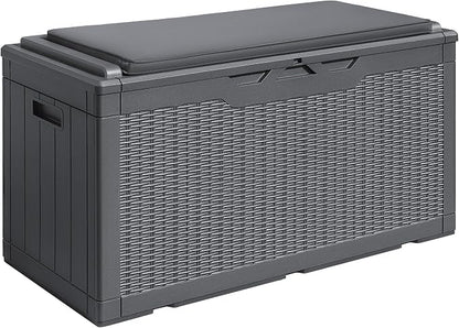 Devoko 100 Gallon Resin Waterproof Outdoor Storage Box by DEVOKO