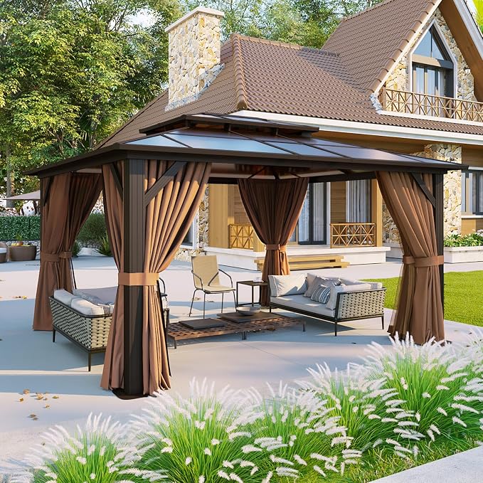 Aoxun 12'x10' Hardtop Gazebo - Image 2