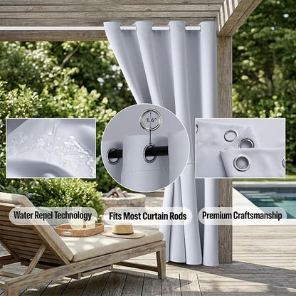 Outdoor Indoor Curtains W52 x L132 - Image 5