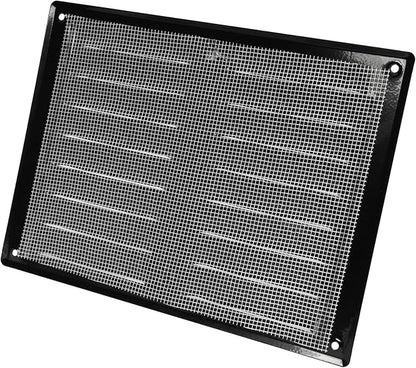 Repa Market 10" x 7.5" Inch (Outer Dimensions) Black Air Vent Cover - Steel Return Air Grilles - for Ceiling and Sidewall - HVAC - with Insect Protection Screen (10.23'' x 7.48'' Inch)