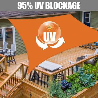 Neween Waterproof Sun Shade Sail Rectangle UV Block Canopy - Image 3