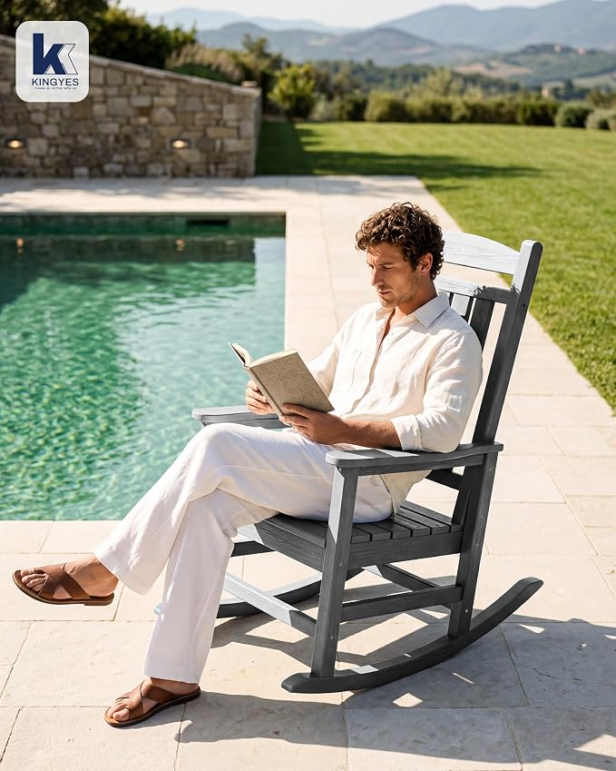 Oversized Outdoor Rocking Chair, Porch Rocker - Image 2