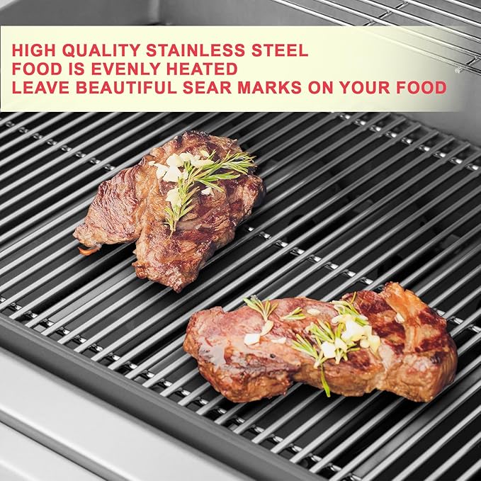 Genesis E310 Grill Grates & 7620 Flavorizer Bars for Weber Genesis 300 Series (2011-2016), Genesis E330 E320 E310 S310 S320 S330 EP/CEP310 EP/CEP320 EP/CEP330 Grill Parts with Front-Mounted Control