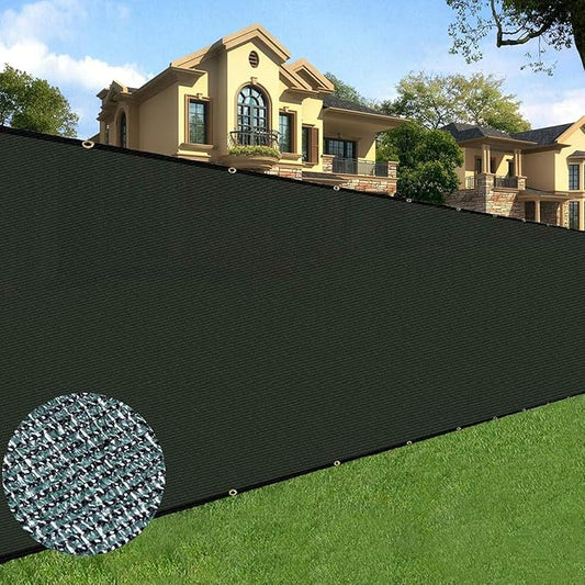 Sunnyglade 5 feet x 150 feet Privacy Screen Fence Heavy Duty Fencing Mesh Shade Net Cover for Wall Garden Yard Backyard (Green, 5 ft X 150 ft)