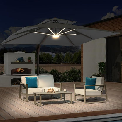 10x10 FT Outdoor Cantilever Patio Umbrella - Image 3