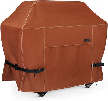 NettyPro Grill Cover Heavy Duty Waterproof 44 inch, Outdoor 2 Burners Gas BBQ Cover for Outside Weber, Char-Broil, Brinkmann, Nexgrill Barbecue, Brown