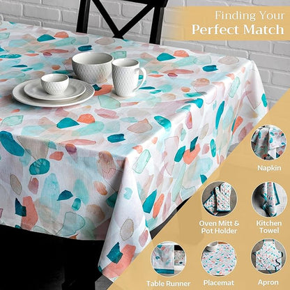Maison d' Hermine Table Cloth Rectangle Table 100% Cotton 60 x 120 Inches Tablecloth Reusable Decorative for Dining Room, Farmhouse, Home, Party, Festive & Wedding Spring Summer - Summer Picnic