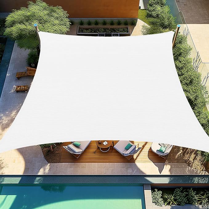 Shade&Beyond Custom Sun Shade Sail 8'x12'RectangleSun Sail Shades Patio UV by ShadeBeyond