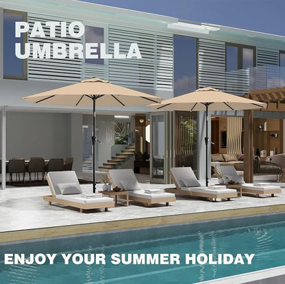 9 FT Patio Umbrella for Outdoor, Outdoor Table Umbrella - Image 8