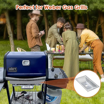 99251 Grease Tray for Weber Genesis Silver A, Drip Pan Tray for Weber Spirit 200 Series, Spirit E-210 with Side-Mounted Control Knobs, Spirit 500 Grease Tray Parts for Weber 85897