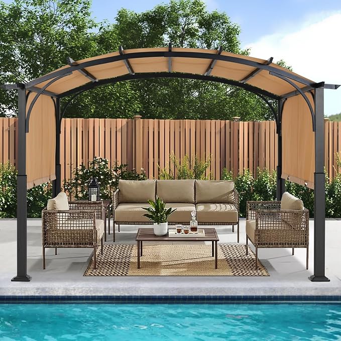 ABCCANOPY Arched Pergola 10'x10' by ABCCANOPY
