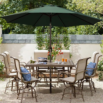 9' Outdoor Patio Umbrella, Outdoor Table Umbrella, Yard Umbrella, Market - Image 6