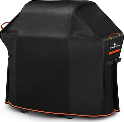[Upgraded 1000D Heavy Duty Fabric] 60" Grill Cover for Outdoor Grill, Waterproof, Tear & Fade Resistant BBQ Cover with Buckle & Air Vent, Gas Grill Cover for 3-4 Burner Weber Nexgrill Char-Broil Grill