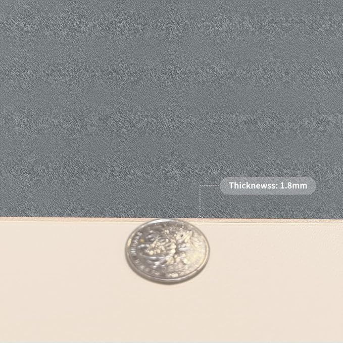 Table Pad for Dining Room Table - Can Be Used On Both Sides Waterproof and Easy to Clean Good Flatness Used for Dining Table(Off White+Light Gray 44x72)