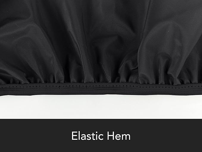 Covermates Grill Cover - Weather Resistant Outdoor Cover, Heavy Duty BBQ Covers for Large Outdoor Kitchen, Classic 12-Guage Vinyl, 53 Inch, Black