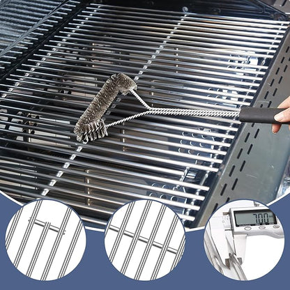 Grill Parts for Nexgrill replacement parts 4 Burner 720-0925 720-0925PG, Stainless Cooking Grate,Heat Shield and Burner Kit for Nexgrill 720-0925P Replacement Parts for Nexgrill 4 Burner Gas Grill
