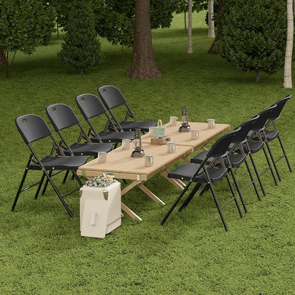 Nazhura 350 Weight Limit Heavy Duty Plastic Folding Chair - Image 7