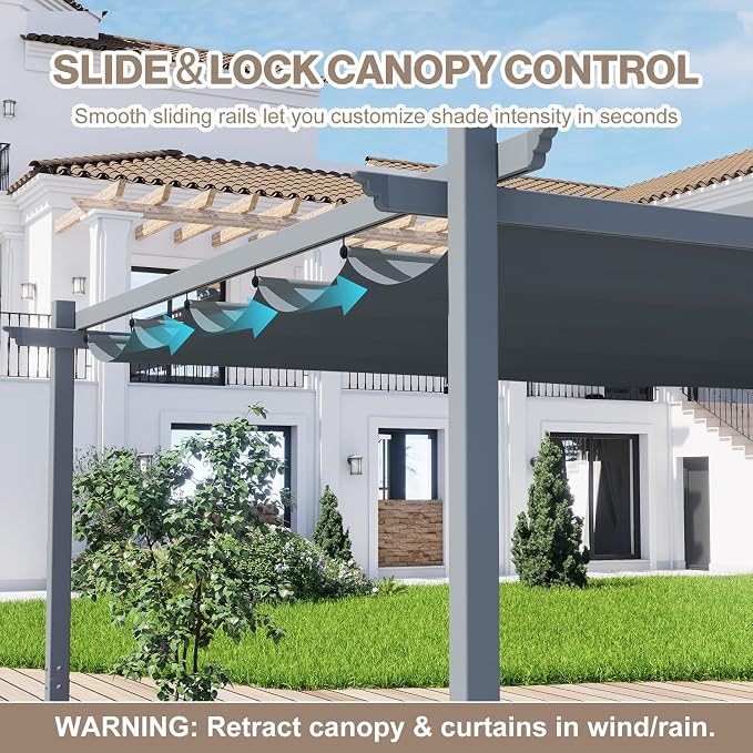 12 x 12 ft Outdoor Pergola - Image 4