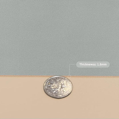 Leather Table Cover,1.8mm Thick,30x60 Inch Desk Cover,Large Desk Mat,Table Protector,Table Cover Protector,Craft Mats to Protect Table(Light Brown+Gray,30x60)