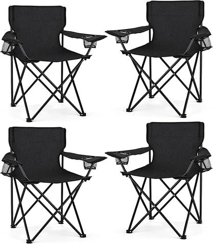 WEIDIORME 4 Pack Lightweight Camping Chairs by WEIDIORME