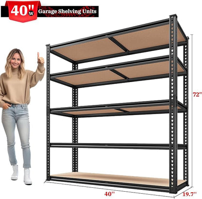 REIBII 40" W Storage Shelves Load 2500Lbs - Image 3