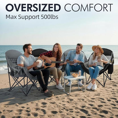 Oversized Camping Chair for Adults 2 Pack - Image 2