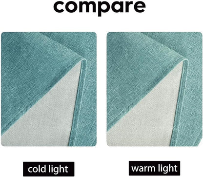 Artoid Mode Turquoise Aqua Table Runner, Seasonal Summer Washable Kitchen Dining Table Decoration for Home Party Decor 13x60 Inch