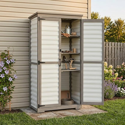 Tall Outdoor Storage Cabinet - Image 2