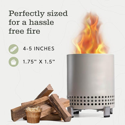 Superior Trading Natural Oak Mini Fire Stick w/Fire Starter Pods, Fireplaces, Wood Stove, Pizza Oven, Campfire, Fire Starter Kit, USDA Certified Kiln, USA Made, 30 Lbs