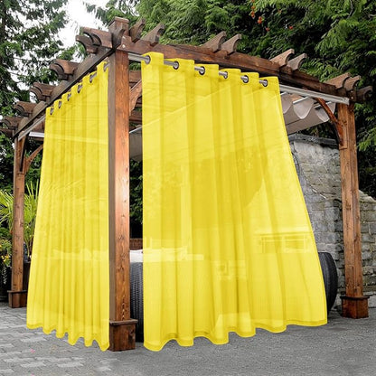 BONZER Waterproof Indoor/Outdoor Sheer Curtains by Bonzer