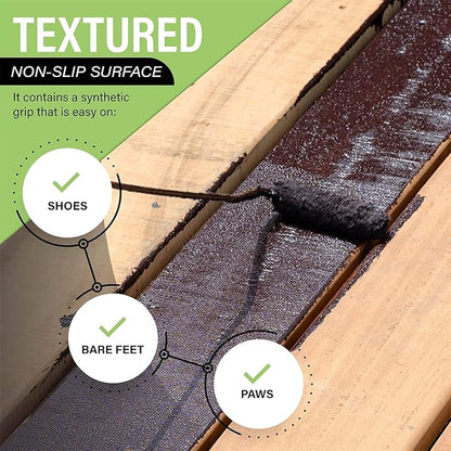 Dura Grip Anti-Slip Paint for Concrete, Wood, Tile and Metal – Non-Skid Coating for Floor, Decking and Ramps – Gallon (Black)