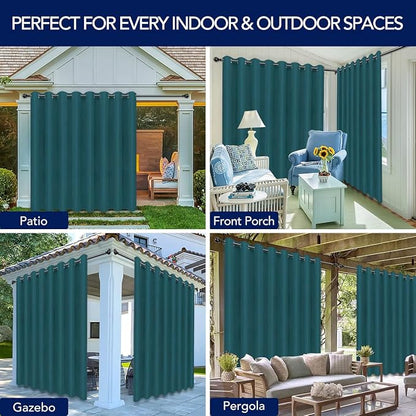PureFit Outdoor Curtains for Patio Waterproof Weatherproof Outside Curtains | - Image 5