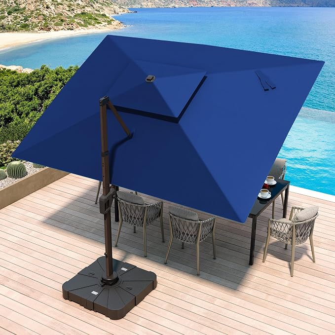 JZAC & QZYD 10x13 FT Cantilever Offset Patio Umbrella by JZACQZYDpatioumbrella