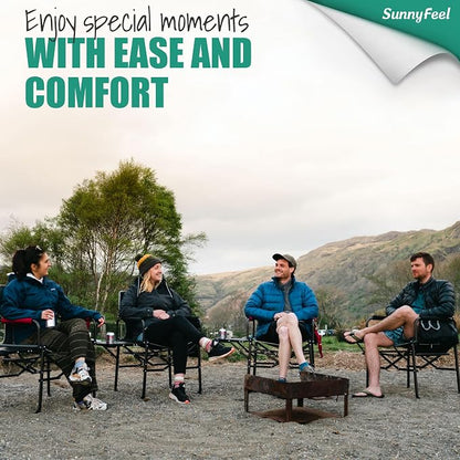 SUNNYFEEL Camping Directors Chair, Heavy Duty, Oversized Portable Folding Chair - Image 5