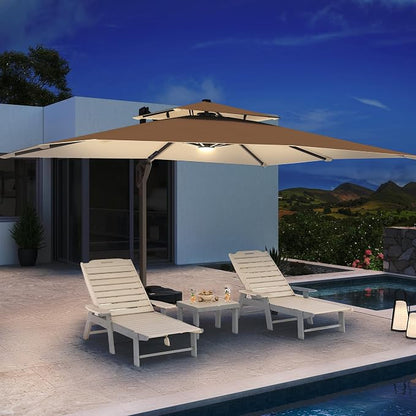 10 X 13 FT Cantilever Patio Umbrella Outdoor - Image 3
