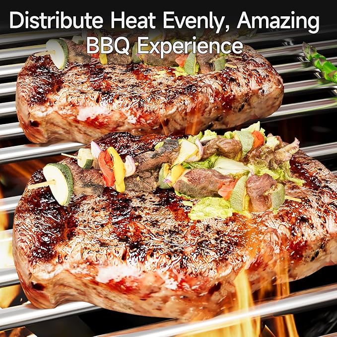 17" Grill Grates Replacement Parts for Charbroil 463242716, for Charbroil Commercial 463242715 463276016 463257520 463263924, Stainless Steel Cooking Grids for Nexgrill 720-0882A BHG 720-0882