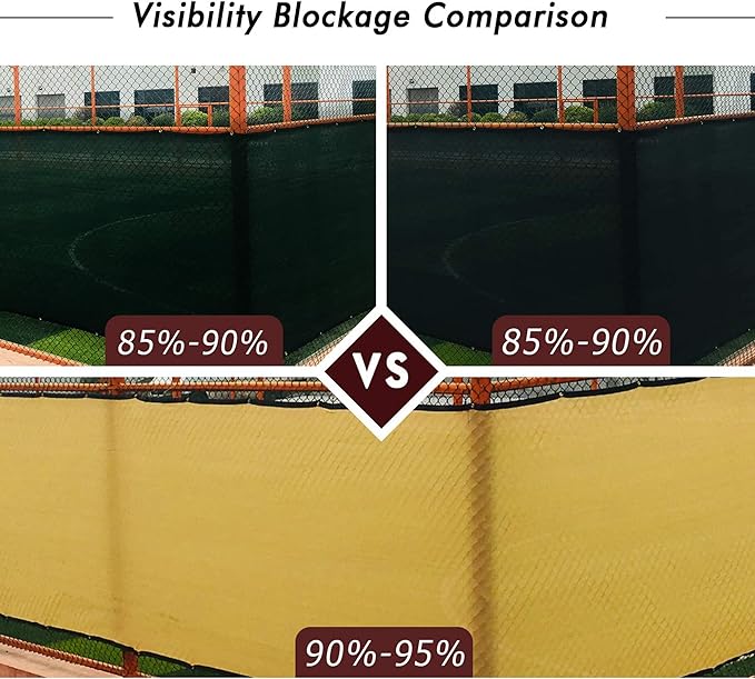 UPGRADE Privacy Fence Screen 4'x9' Sand Outdoor 90% Visibility Blockage 170 GSM Mesh Shade Cover Panels for Backyard,Balcony,Home Decoration with Zip Ties,Customized Avaliable