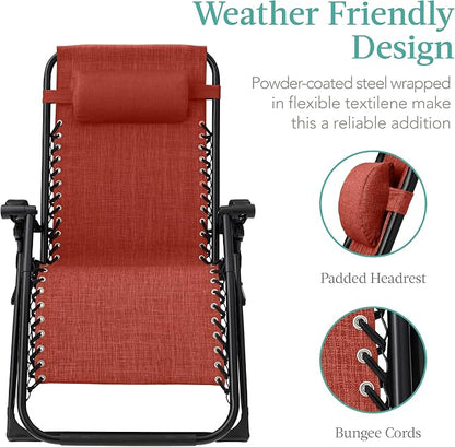 Best Choice Products Oversized Zero Gravity Chair, Folding Outdoor Patio - Image 4