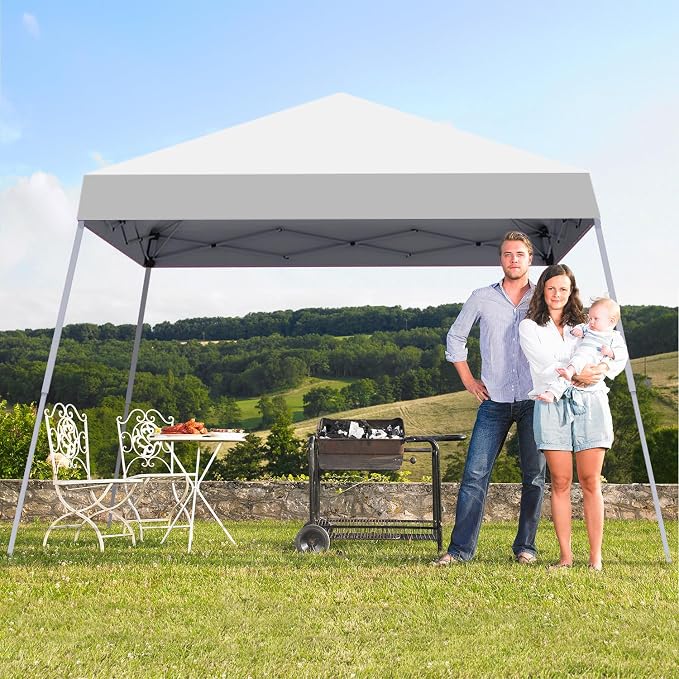 10x10FT Slant Leg Pop Up Canopy Tent, Portable Outdoor Shelter | 10x10FT Base - Image 5
