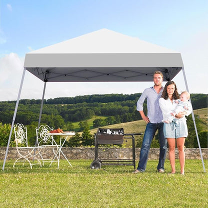 10x10FT Slant Leg Pop Up Canopy Tent, Portable Outdoor Shelter | 10x10FT Base - Image 5