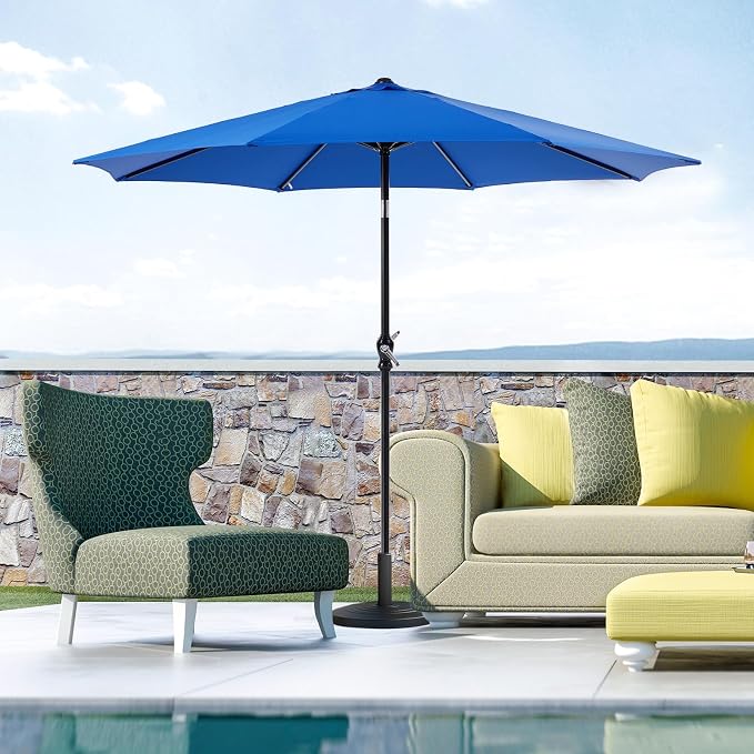OLIXIS 9ft Patio Table Umbrella, Outdoor Patio Umbrella - Image 5