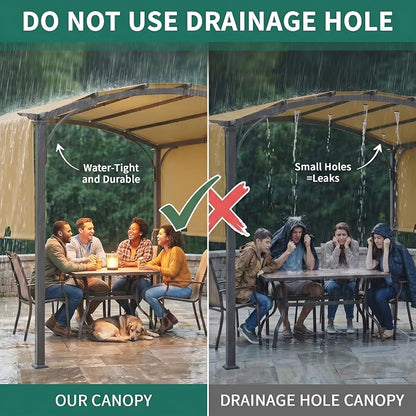 85" x 208" Universal Pergola Replacement Canopy Cover | Waterproof Shade Top - Image 4
