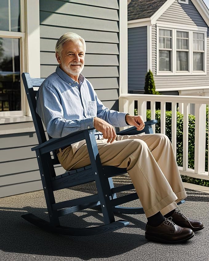 SERWALL Oversized Rocking Chair, Outdoor Rocking Chair - Image 8