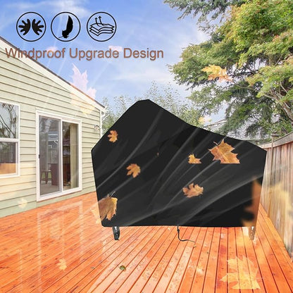 Kamado Ceramic BBQ Grill Cover for Big Green Egg, Heavy Duty Waterproof Grill Station Table Cover, Outdoor Grill Cart Cover-60 L x 30" W x 50" H